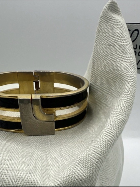 Loewe Accessories - Loewe Gold and Black Double-Band Cuff